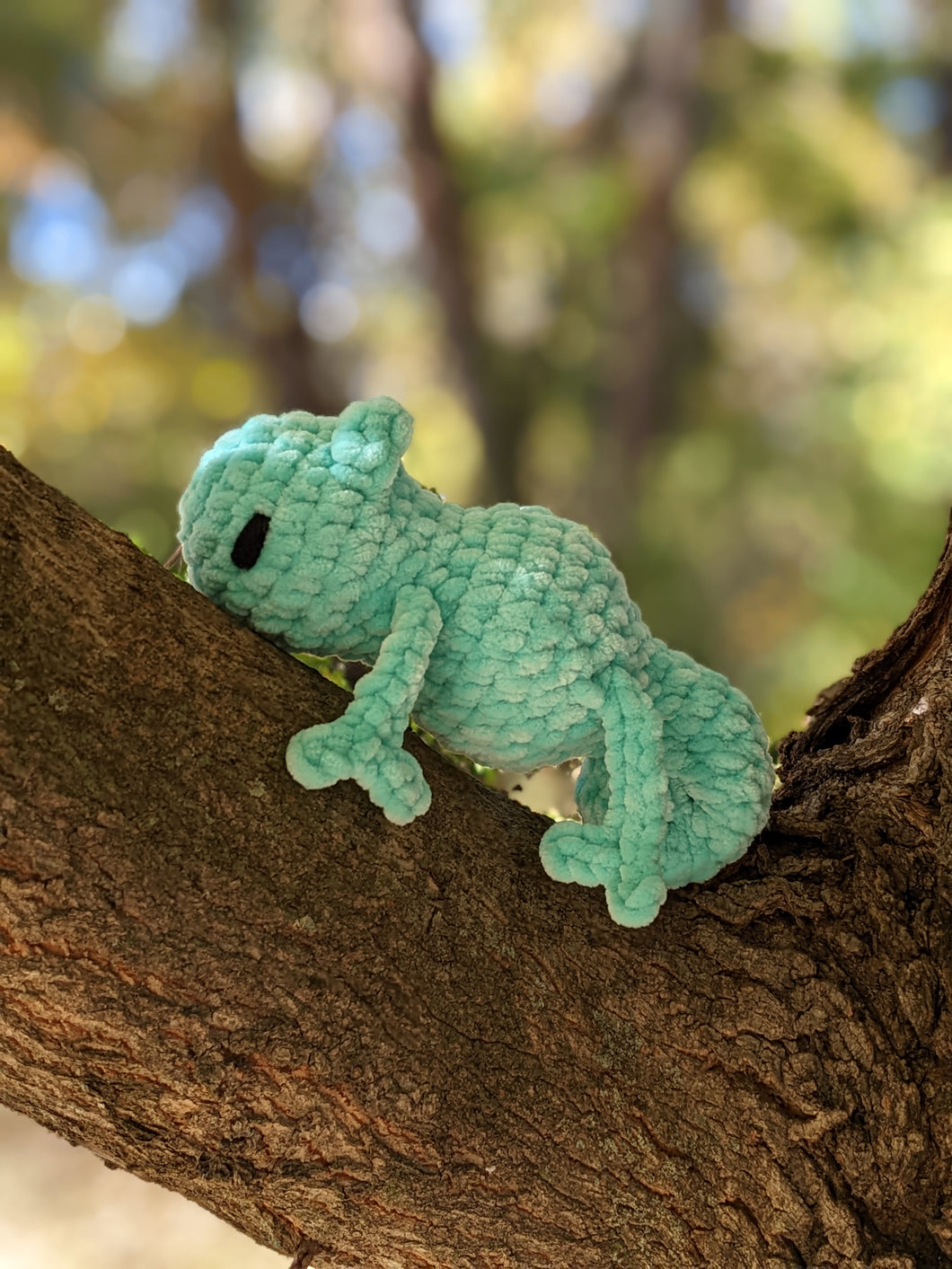 Handmade Crochet Chameleon